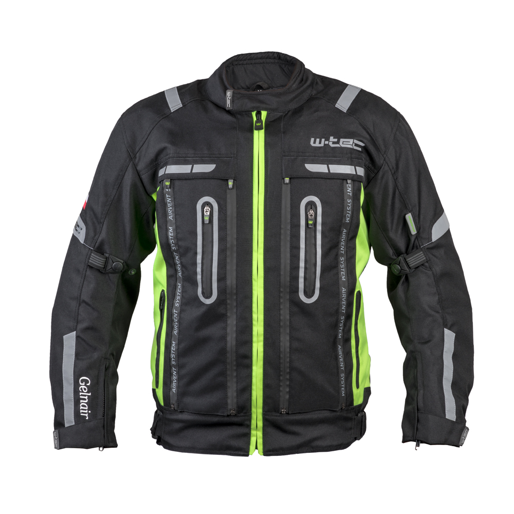 Moto bunda W-TEC Gelnair černo-zelená - 4XL