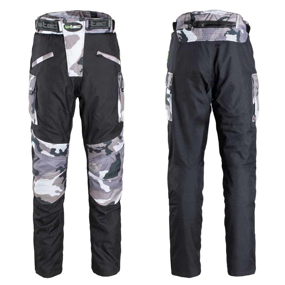 Pánské moto kalhoty W-TEC Kaamuf Black Camo - L