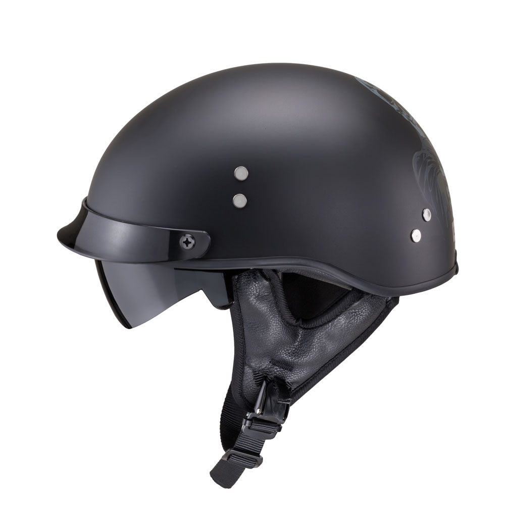 Moto přilba W-TEC Black Heart Rednut Gun Blazin/Matt Black S (55-56)