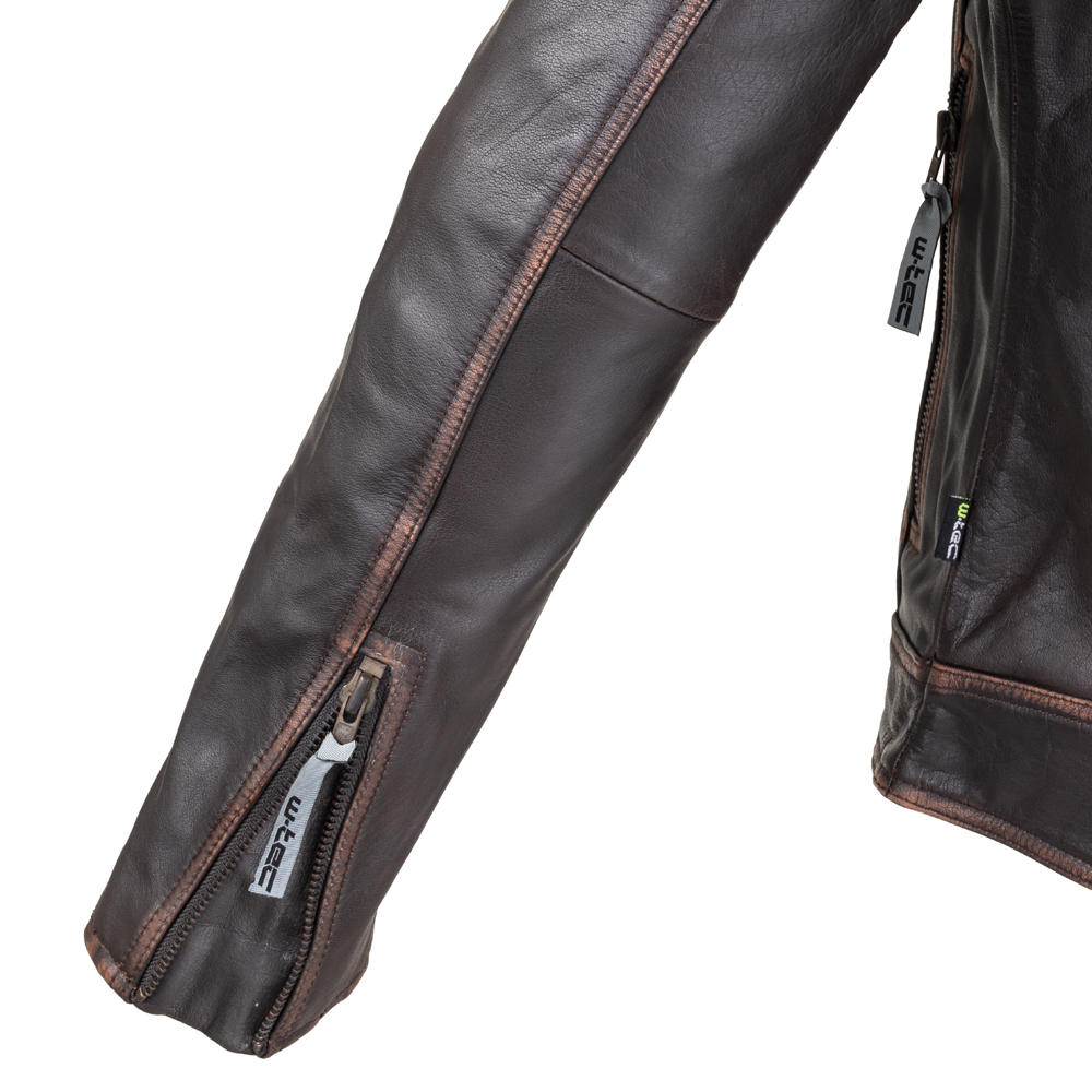 Kožená moto bunda W-TEC Embracer Vintage Dark Brown M (obrázek 8)