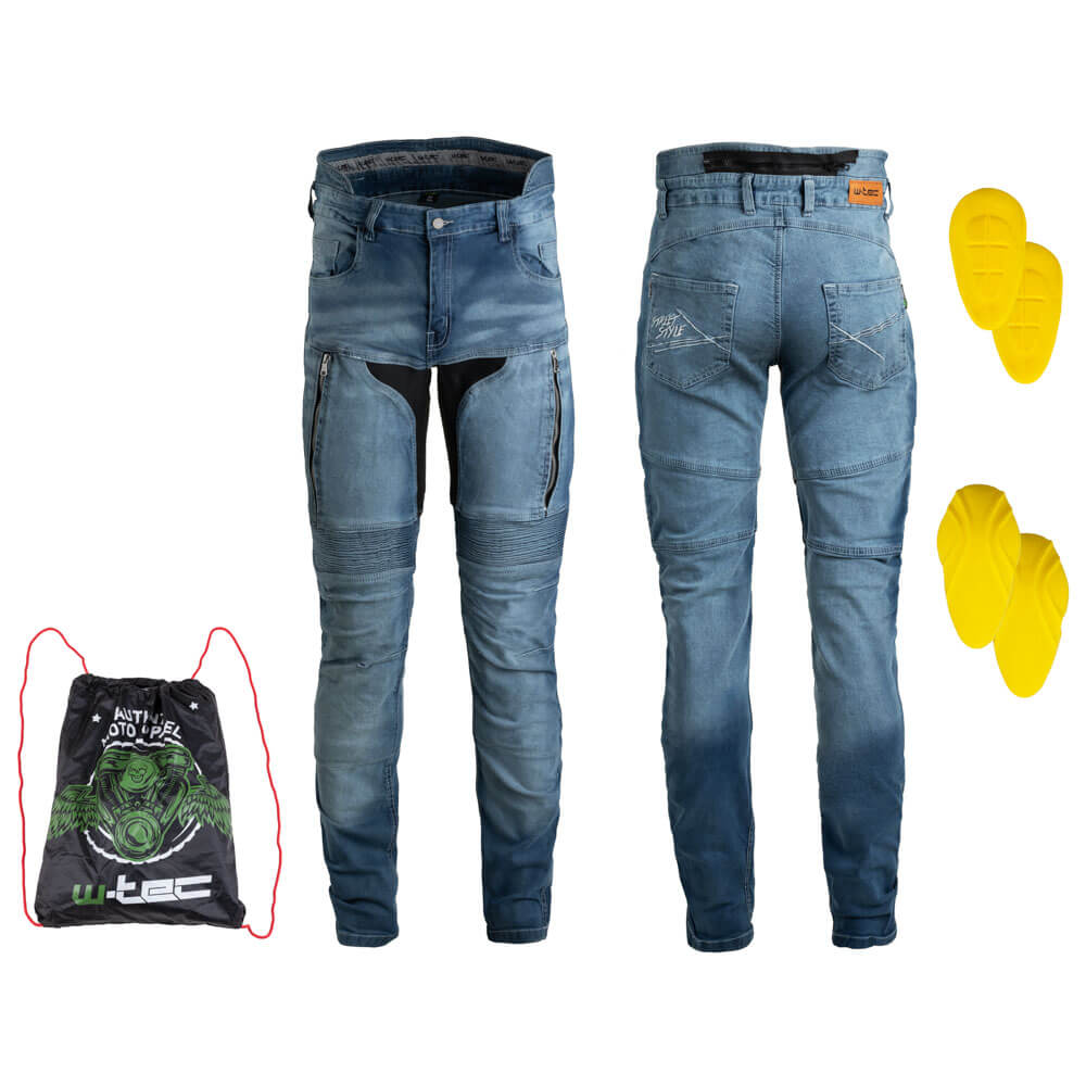 Pánské moto jeansy W-TEC Grandus EVO modrá - 36