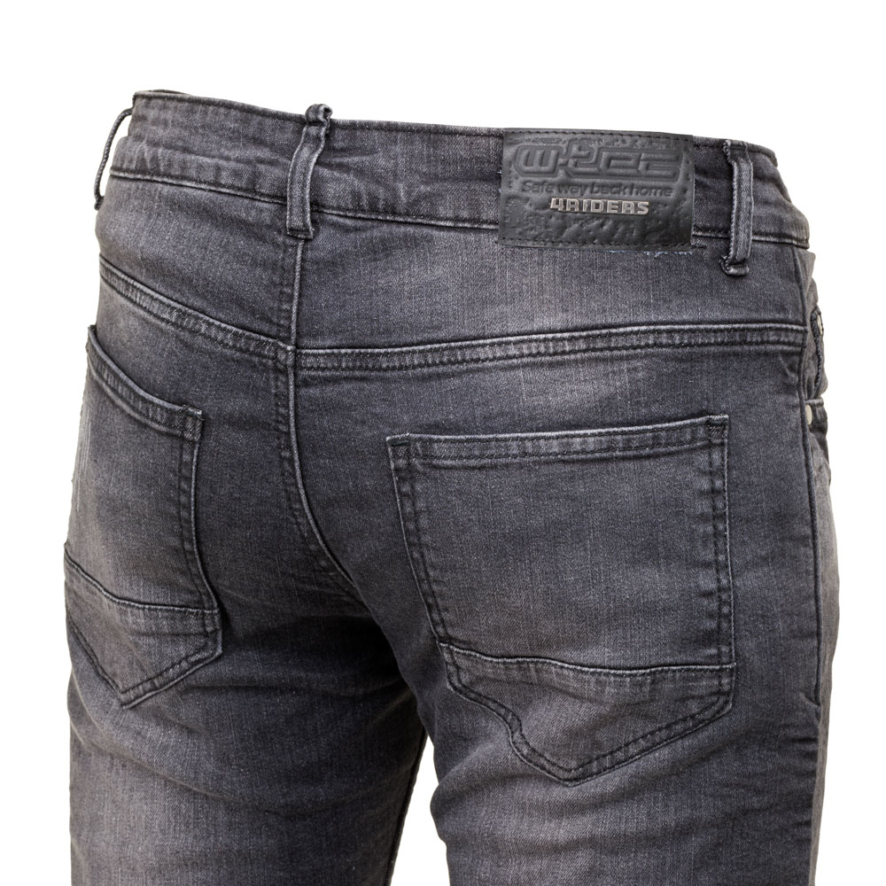 Pánské moto jeansy W-TEC Komaford tmavě šedá 3XL (obrázek 3)