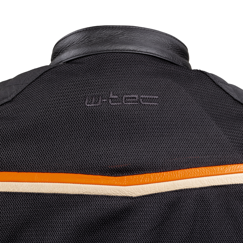 Letní moto bunda W-TEC 2Stripe černo-béžovo-oranžová M (obrázek 8)