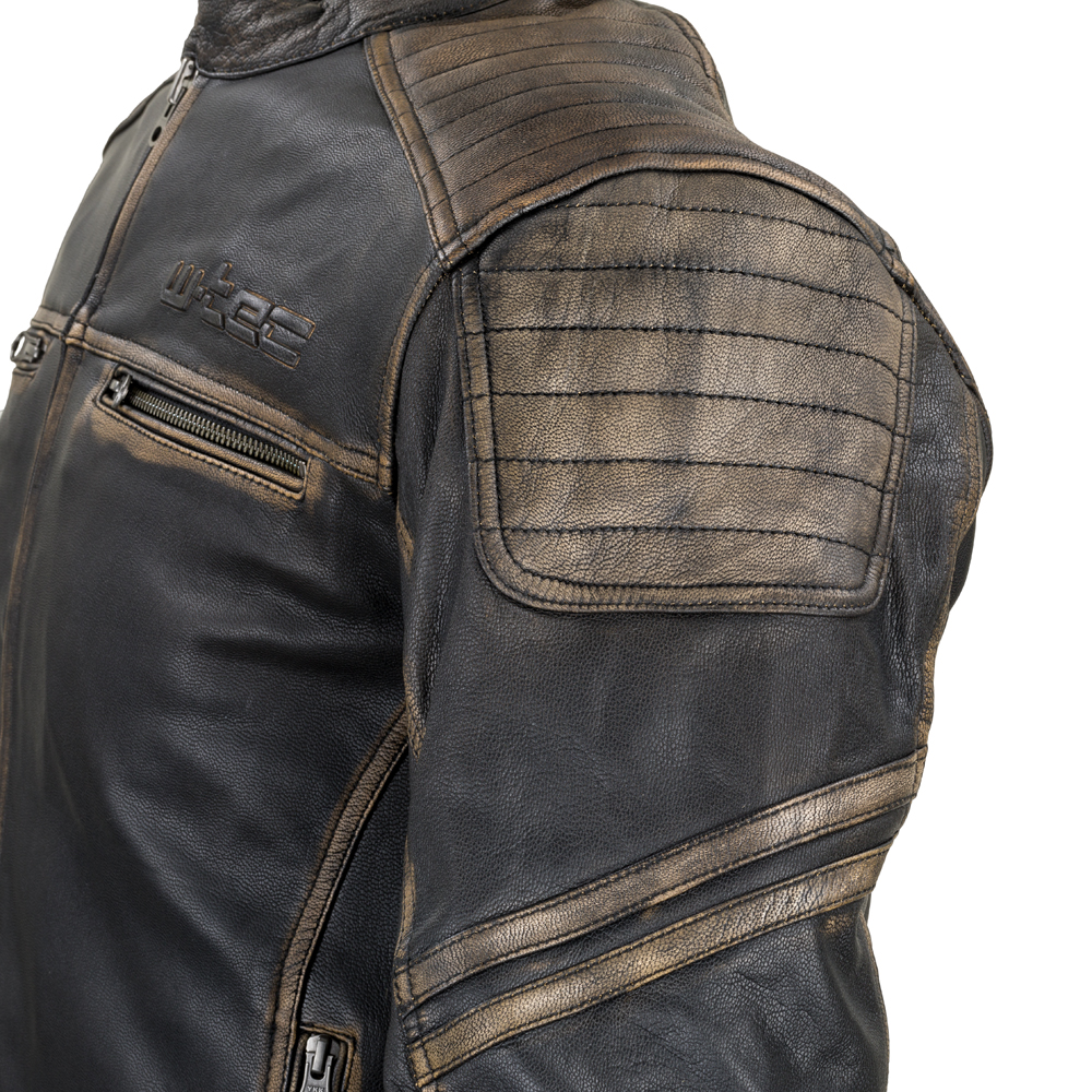 Kožená moto bunda W-TEC Mungelli vintage hnědá M (obrázek 10)