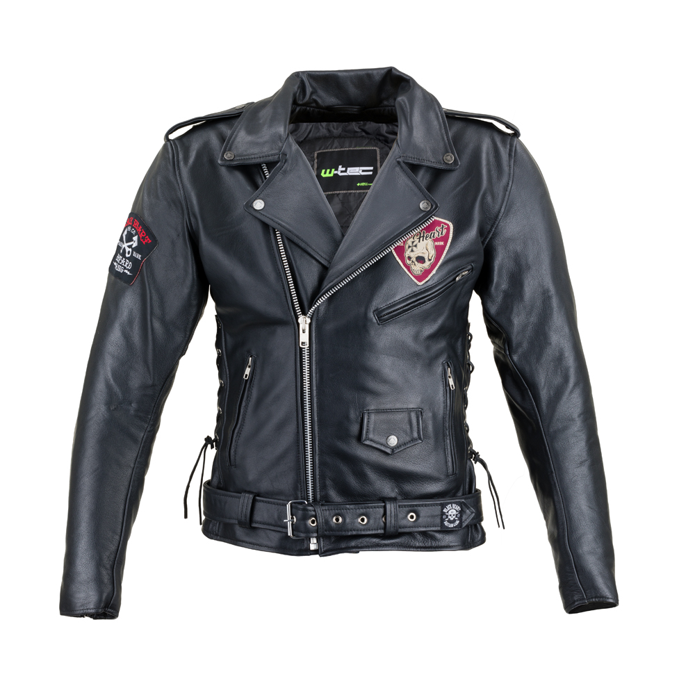 Kožená moto bunda W-TEC Black Heart Perfectis  černá  L - černá