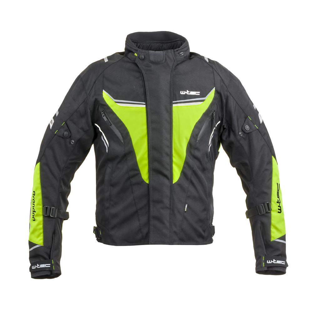Pánská moto bunda W-TEC Brandon  černá-fluo žlutá  M
