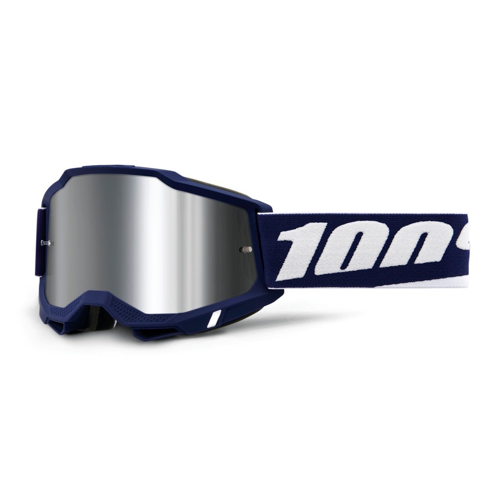 Motokrosové brýle 100% Accuri 2 Mirror Mifflin tmavě modrá, zrcadlové plexi