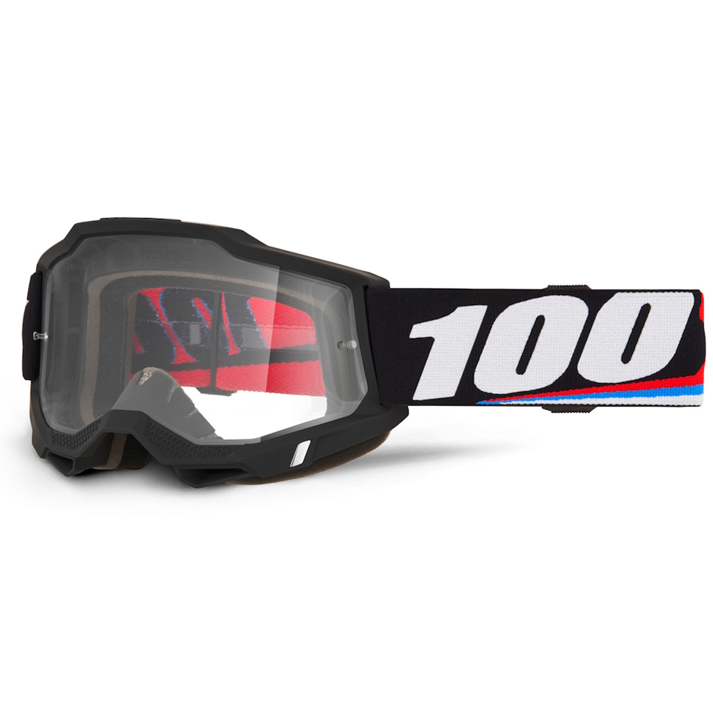 Motokrosové brýle 100% Accuri 2 Magnus černá, čiré plexi