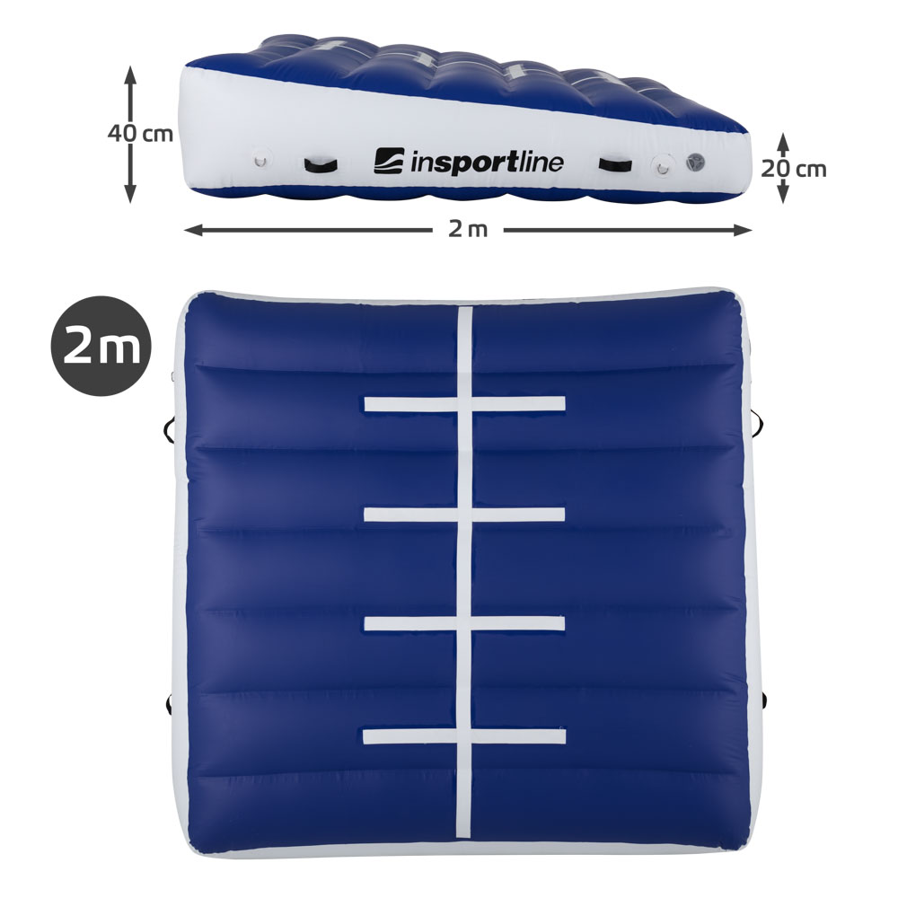 Nafukovací klín inSPORTline Air-incline 200x200x40 cm - Obrázek 4