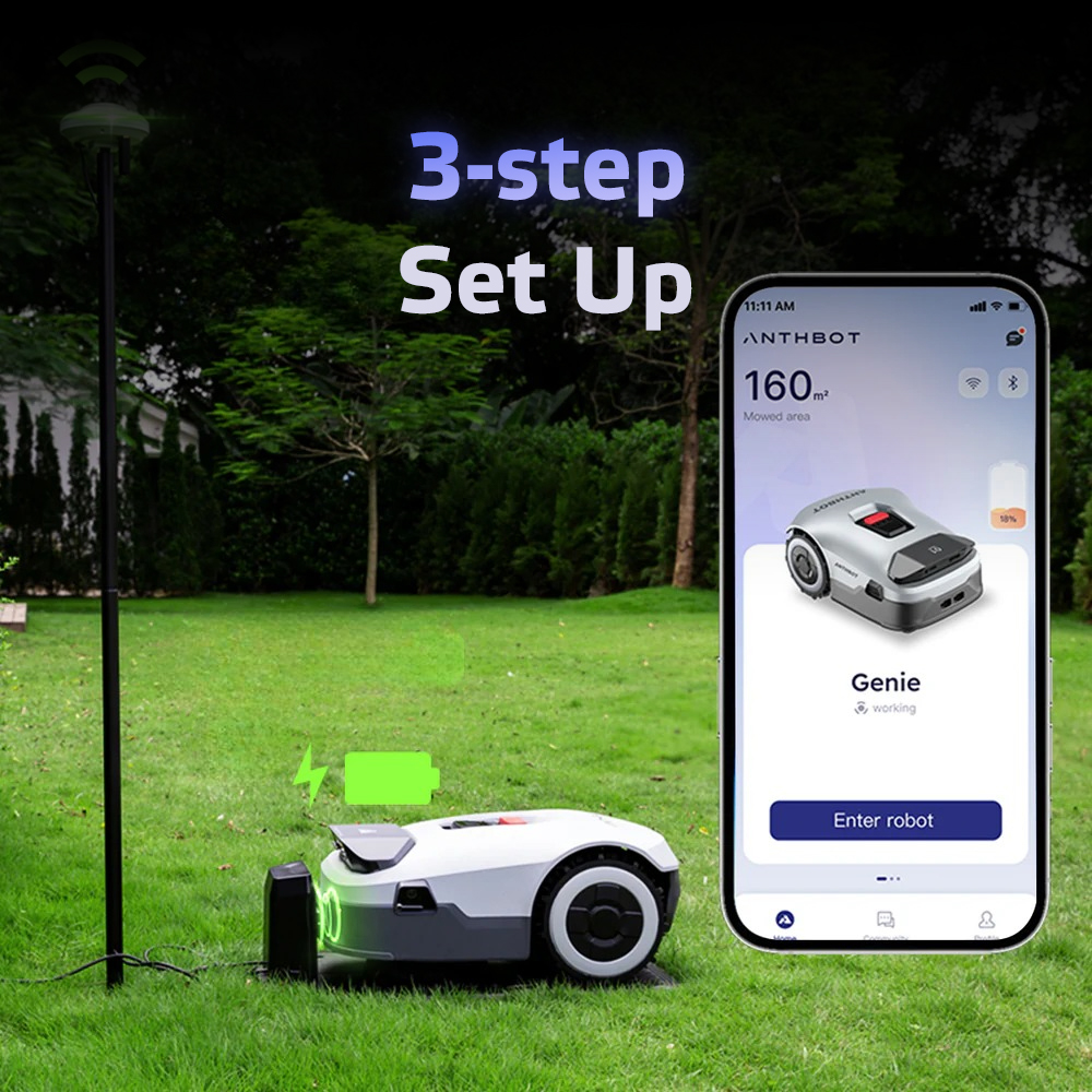 Bezdrátová robotická sekačka Anthbot Genie 3000 (3600m²) - Obrázek 5