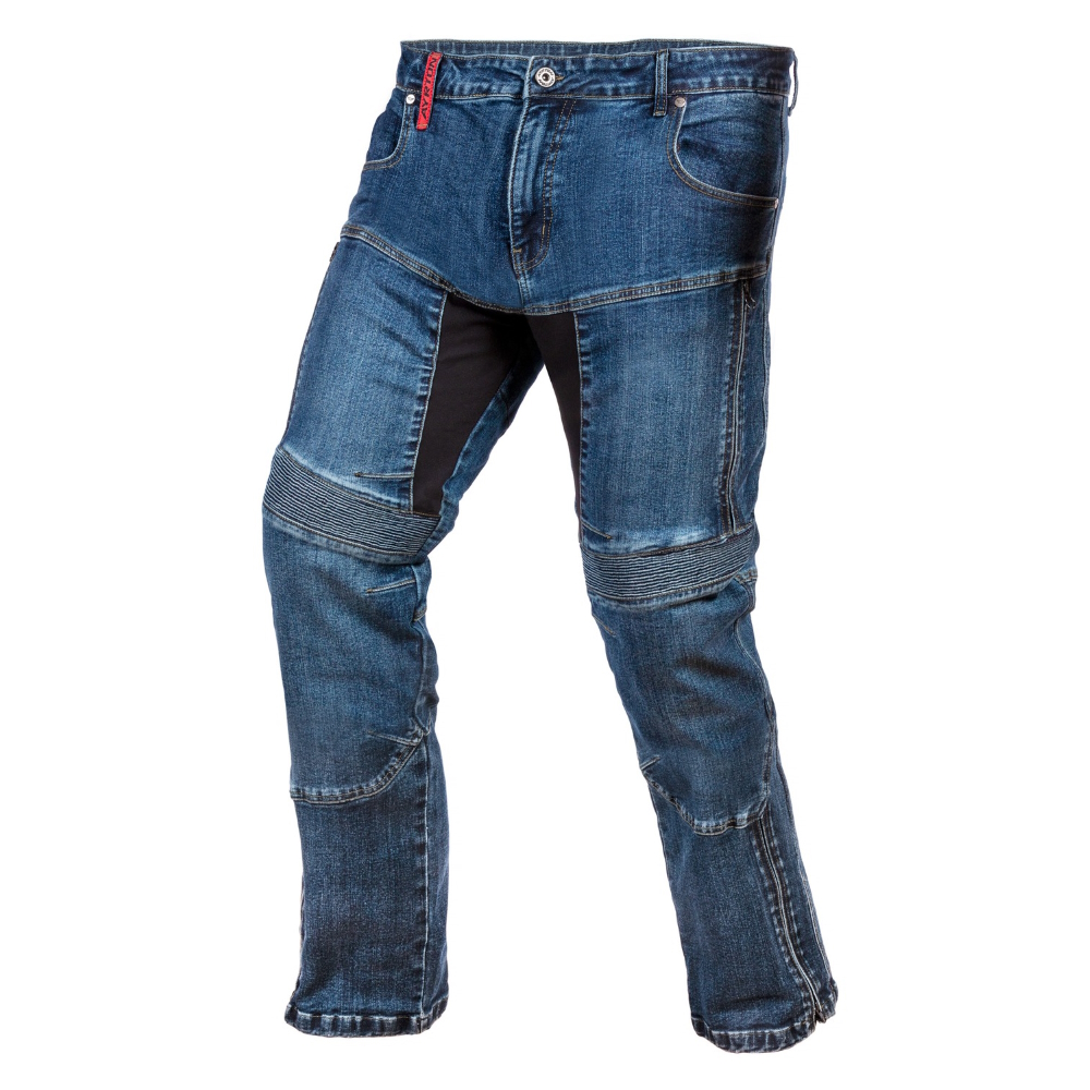 Levně Pánské moto jeansy Ayrton 505 Washed sepraná modrá 40/36