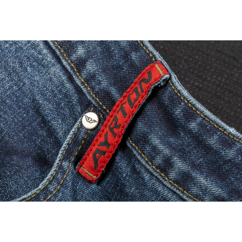 Pánské moto jeansy Ayrton 505 Washed sepraná modrá 30/34 - Obrázek 5