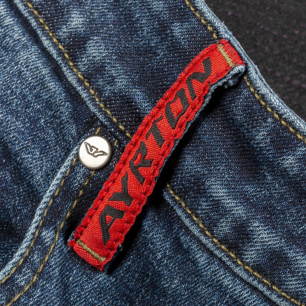 Pánské moto jeansy Ayrton 505 Dark sepraná modrá 36/32 - Obrázek 4