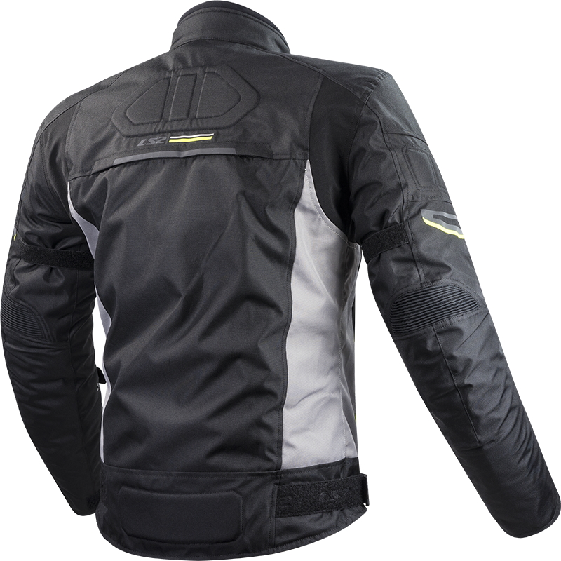 Pánská moto bunda LS2 Shadow Man Black Titan černo-šedá 4XL - Obrázek 2