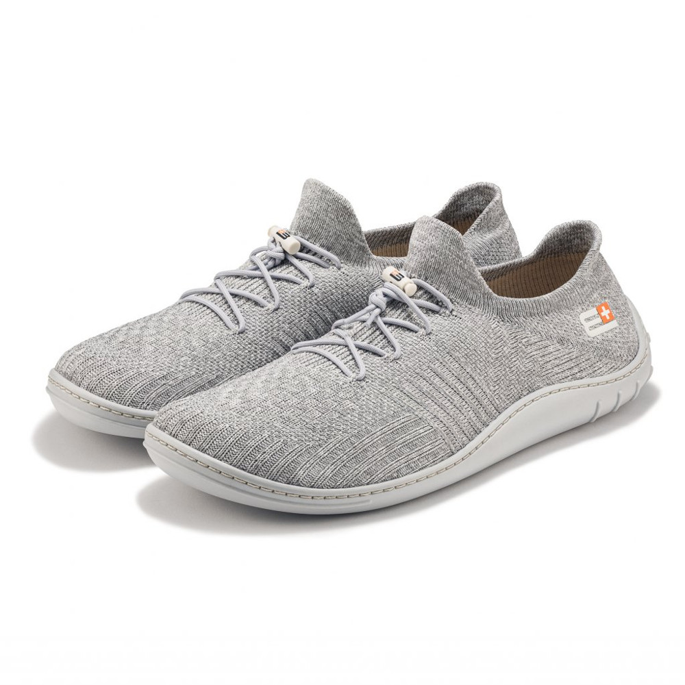 Levně Pánské barefoot boty Brubeck Merino Light Grey 47