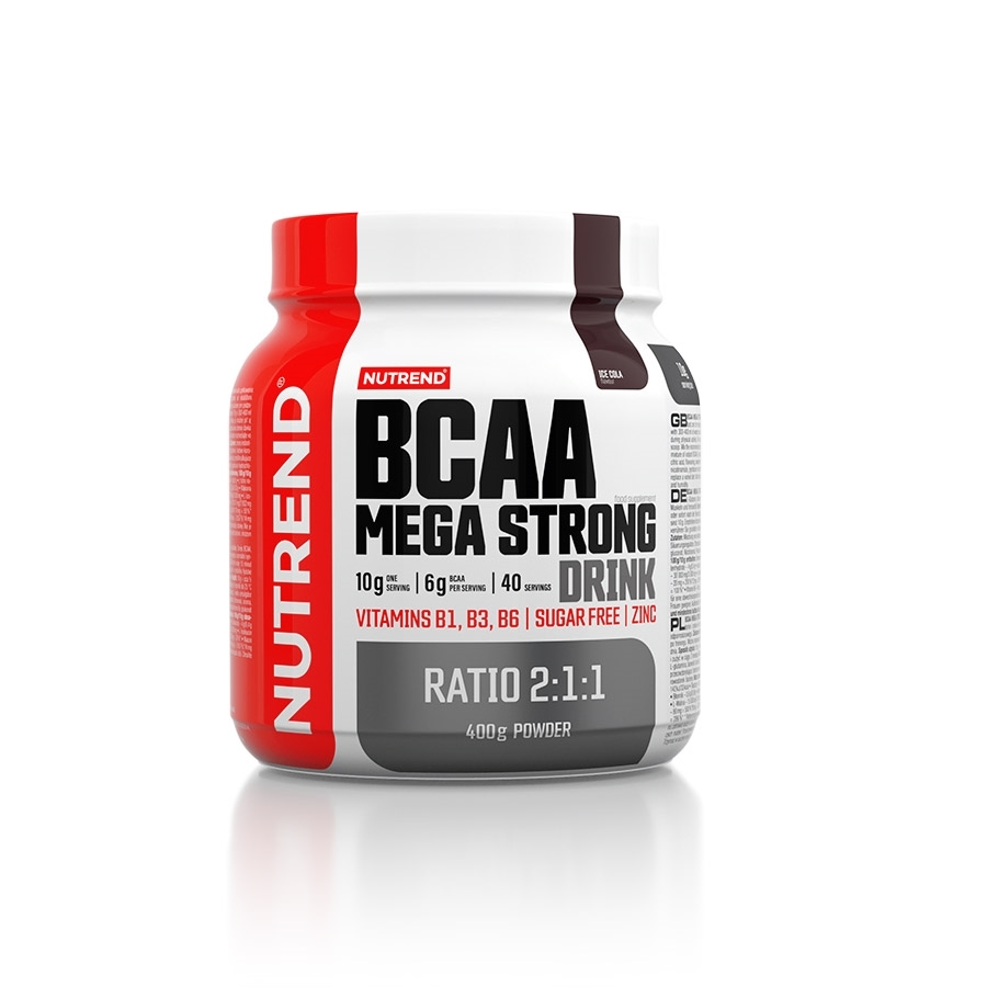 Aminokyseliny Nutrend BCAA Mega Strong Drink (2:1:1) 400g cola