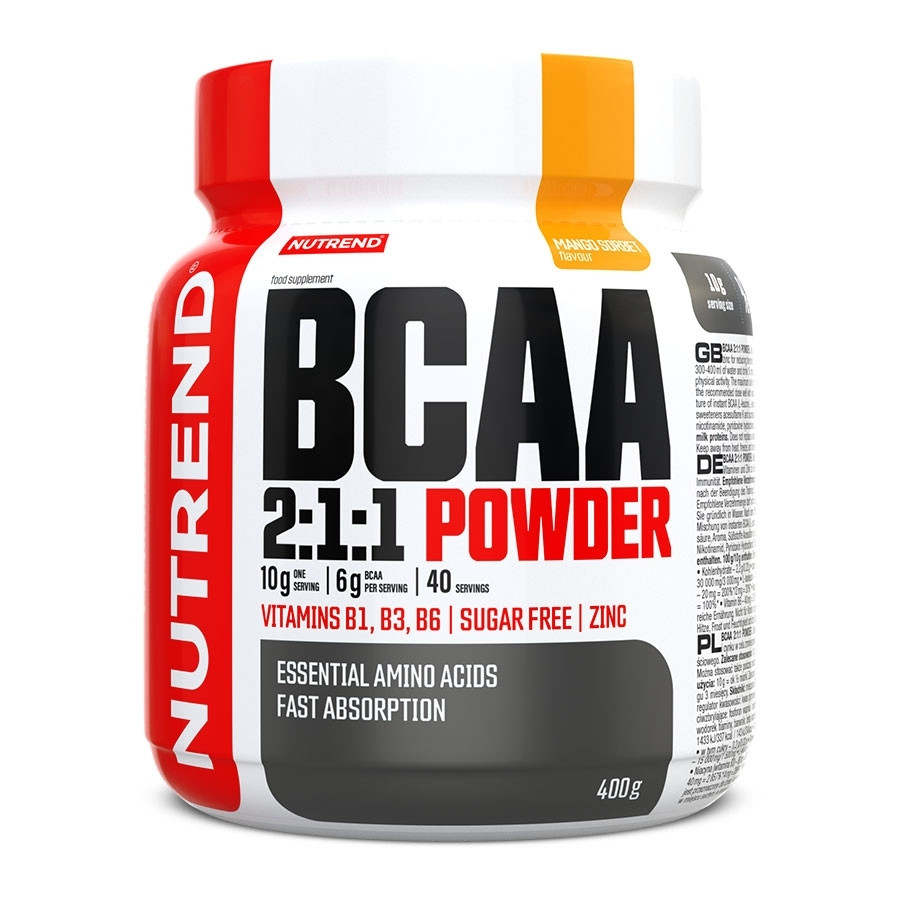 Práškový koncentrát Nutrend BCAA 2:1:1 Powder 400 g mango