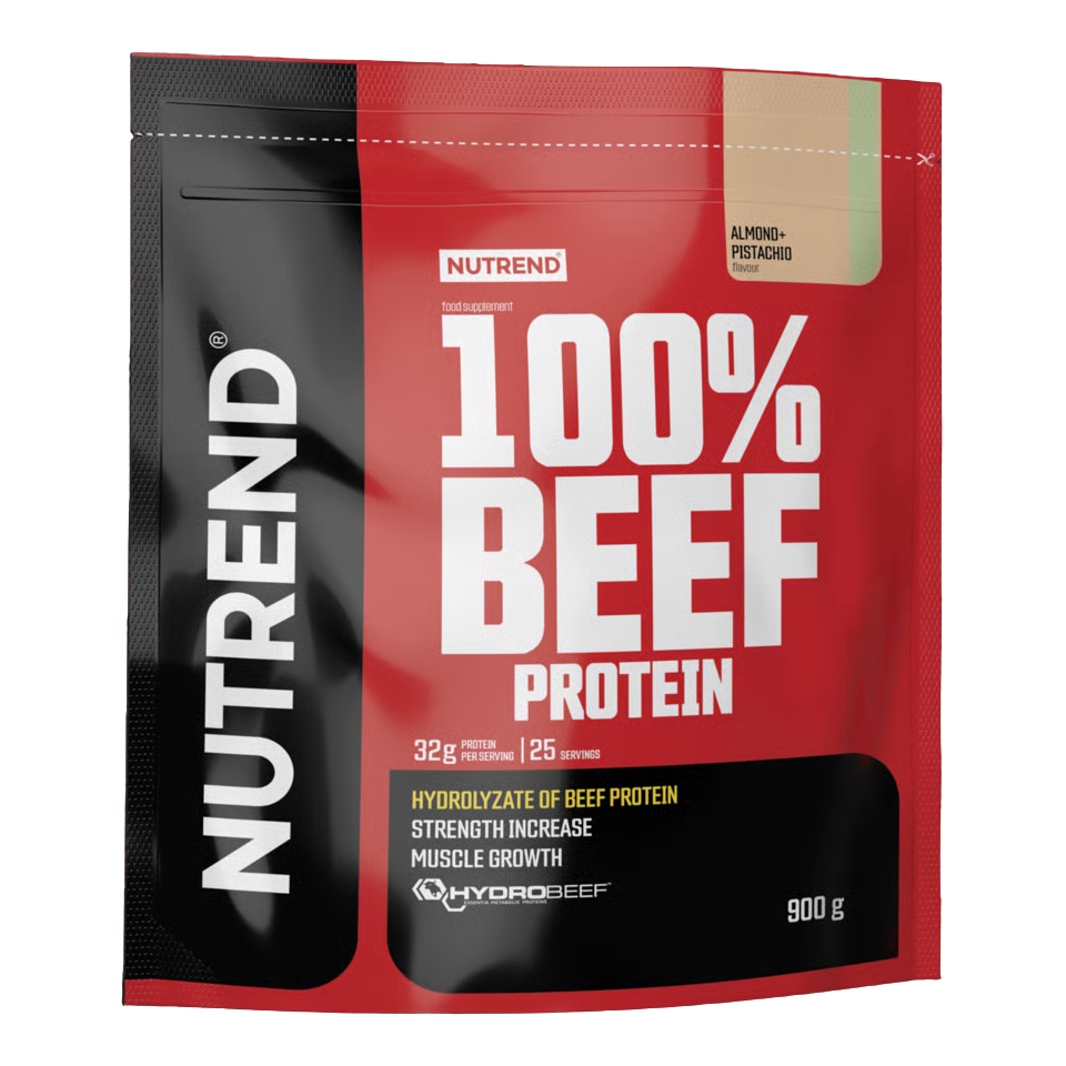 Hovězí bílkovina Nutrend 100% Beef Protein 900g mandle+pistácie