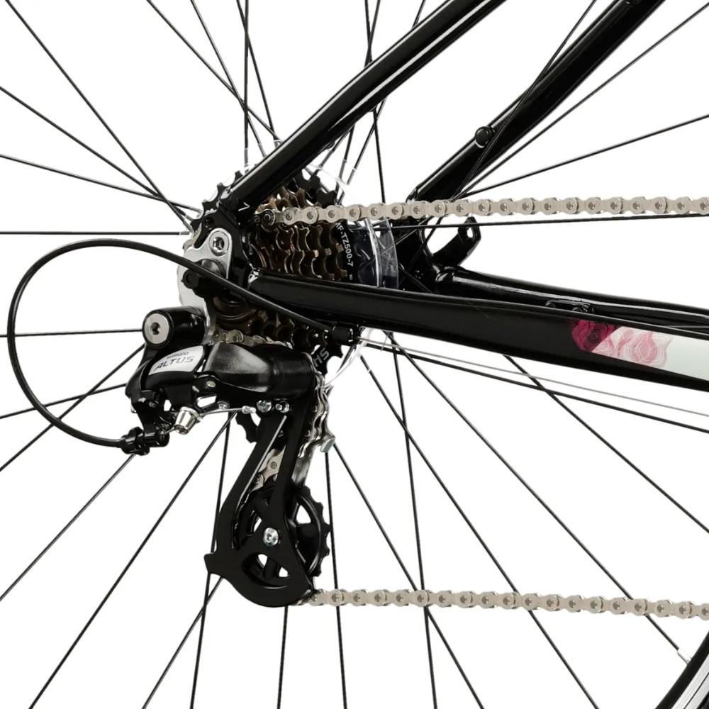 Dámské crossové kolo Kross Evado 2.0 28" Gen 007 L (19", 168-180 cm) černá / růžová / lesk - Obrázek 6