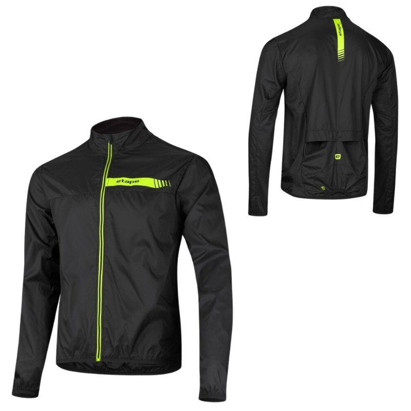 Pánská větrovka Etape Bora 2.0 černá/žlutá fluo M