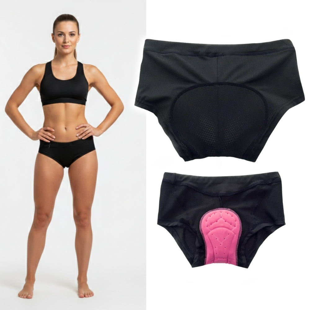 Dámské boxerky s gelovou vložkou inSPORTline Stradina černá XL