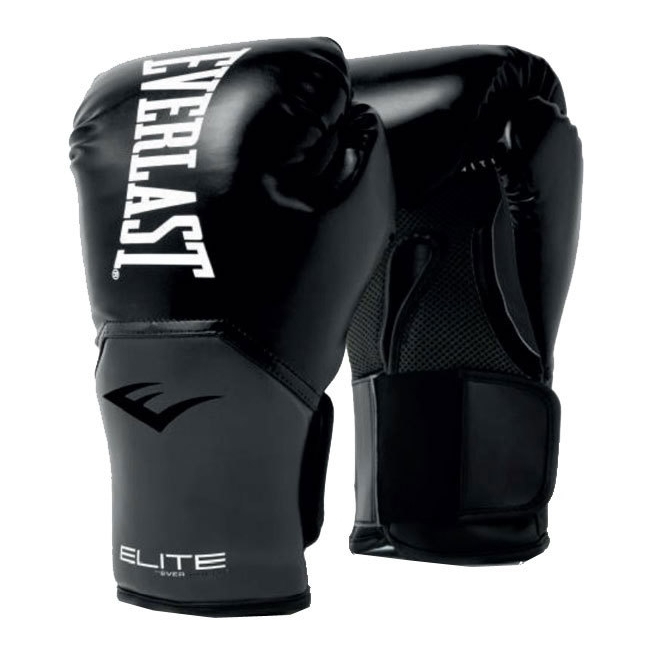 Boxerské rukavice Everlast Elite Training Gloves v3  černá  M (12oz)