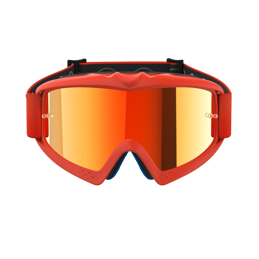 Dětské motokrosové brýle Alpinestars Vision Mirror Youth Corp oranžová, zrcadlové červené plexi (obrázek 4)