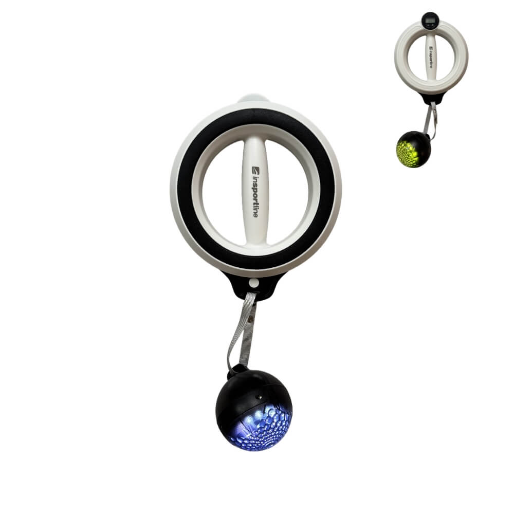 Posilovač rukou inSPORTline Griphoop černo-bílá