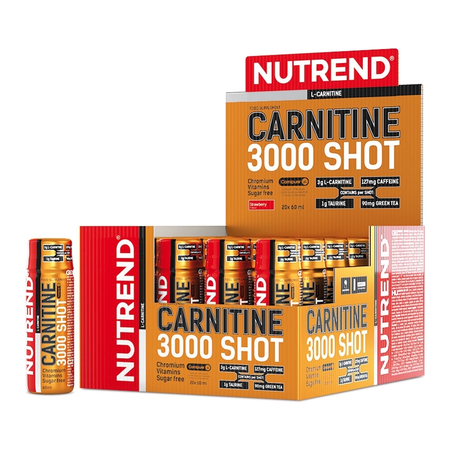 Karnitin Nutrend Carnitine 3000 SHOT 20x60 ml jahoda