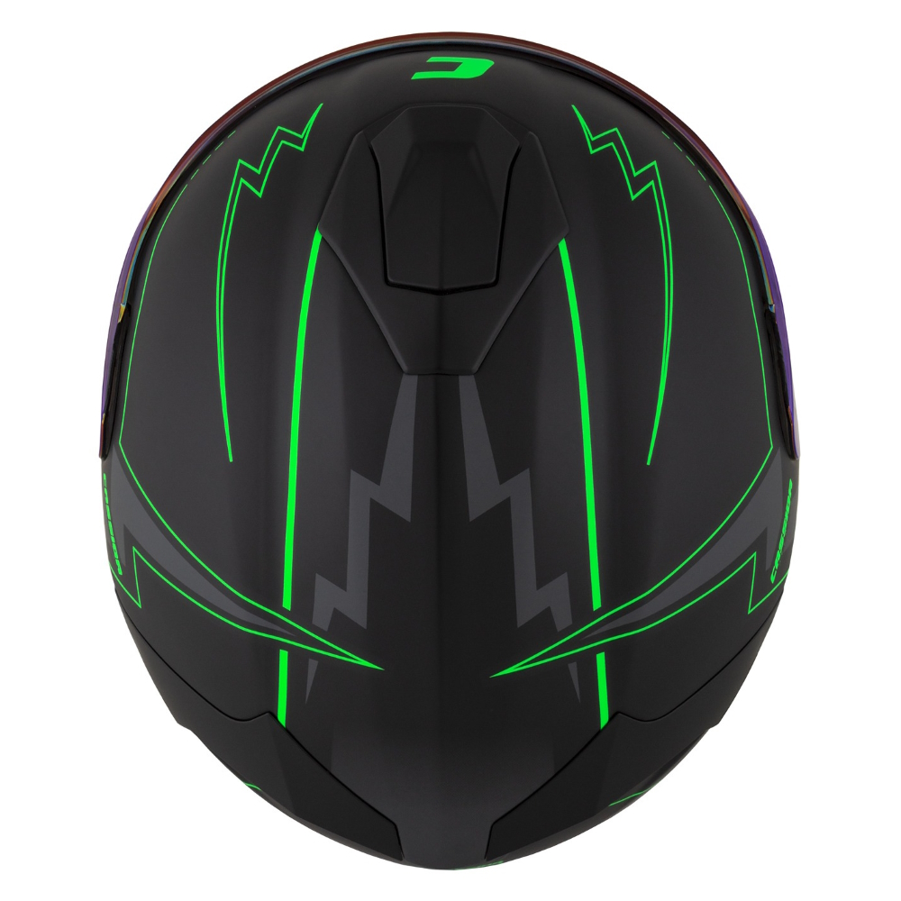 Moto přilba Cassida Integral GT 2.1 Flash černá matná/zelená fluo/tmavě šedá S (55-56) (obrázek 10)