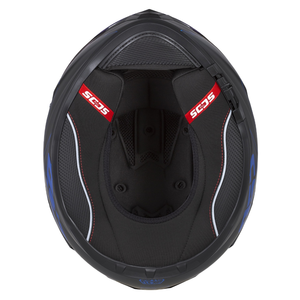 Moto přilba Cassida Integral GT 2.1 Flash černá matná/metalická modrá/tmavě šedá L (59-60) (obrázek 11)