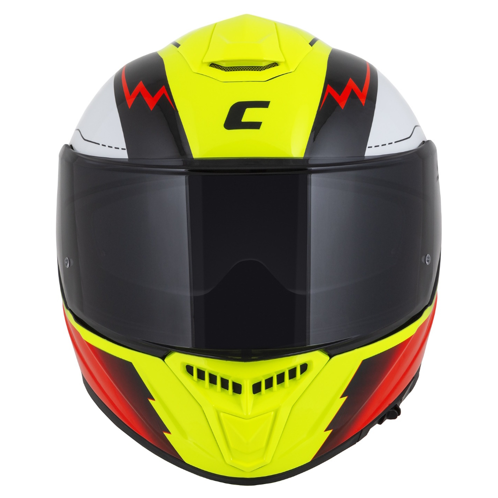 Moto přilba Cassida Integral GT 2.1 Flash žlutá fluo/červená fluo/černá/bílá XL (61-62) - Obrázek 4