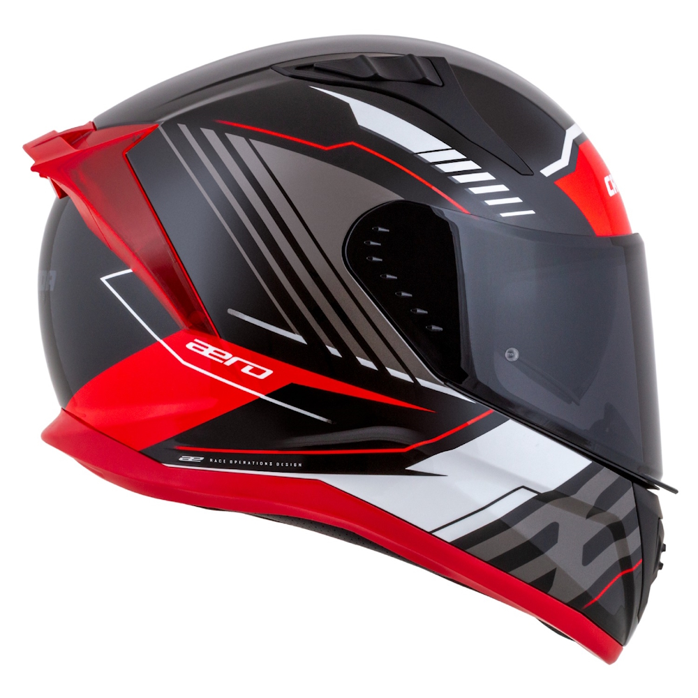 Moto přilba Cassida Aero Drome černá perleť/červená/bílá/šedá S (55-56) (obrázek 9)
