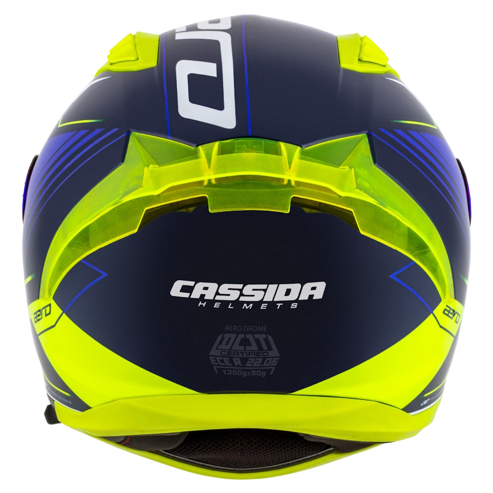 Moto přilba Cassida Aero Drome modrá/žlutá fluo/světle modrá/bílá L (59-60) (obrázek 7)