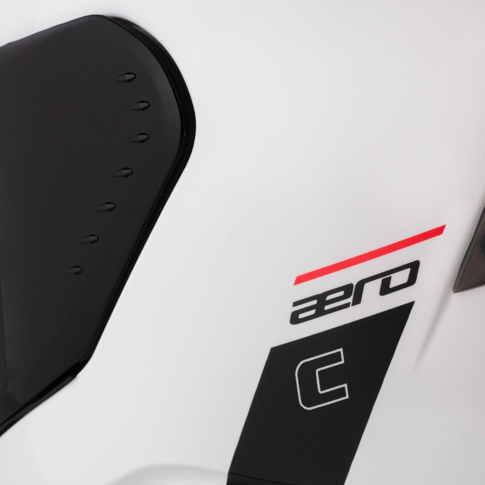 Moto přilba Cassida Aero Solid bílá/černá XS (53-54) - Obrázek 4