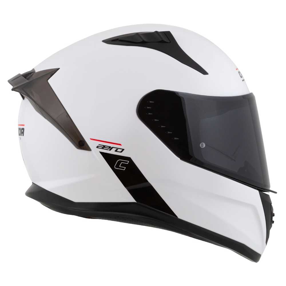Moto přilba Cassida Aero Solid bílá/černá XL (61-62) (obrázek 9)