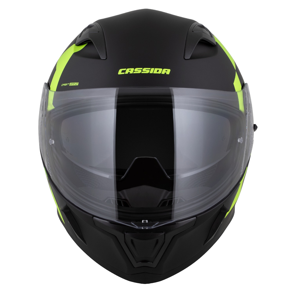 Moto přilba Cassida Orbit Grind černá matná/žlutá fluo XXL (63-64) - Obrázek 6