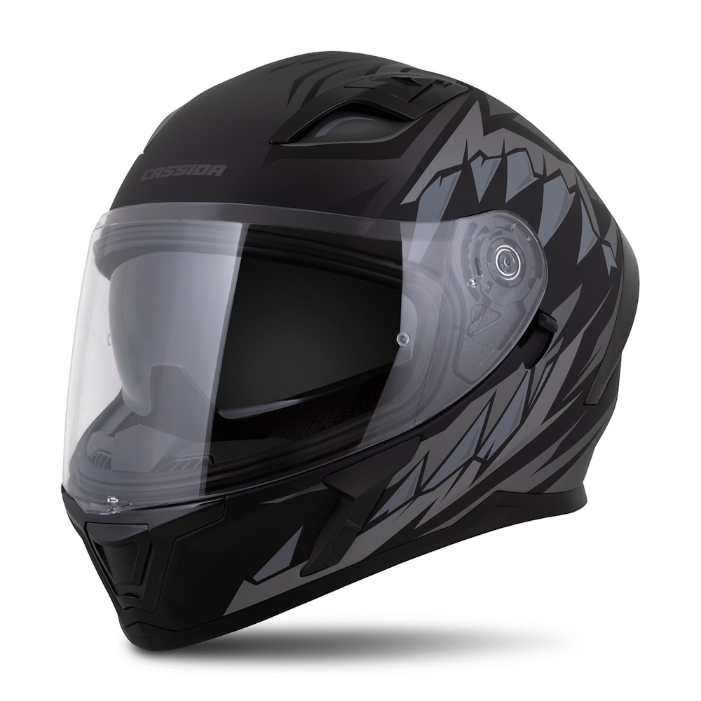 Moto přilba Cassida Orbit StriX černá matná/šedá  XS (53-54)