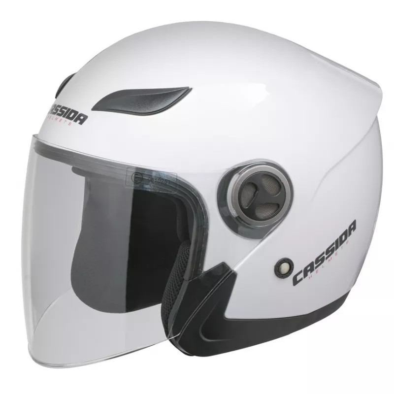 Moto helma Cassida Reflex Solid bílá - XL (61-62)