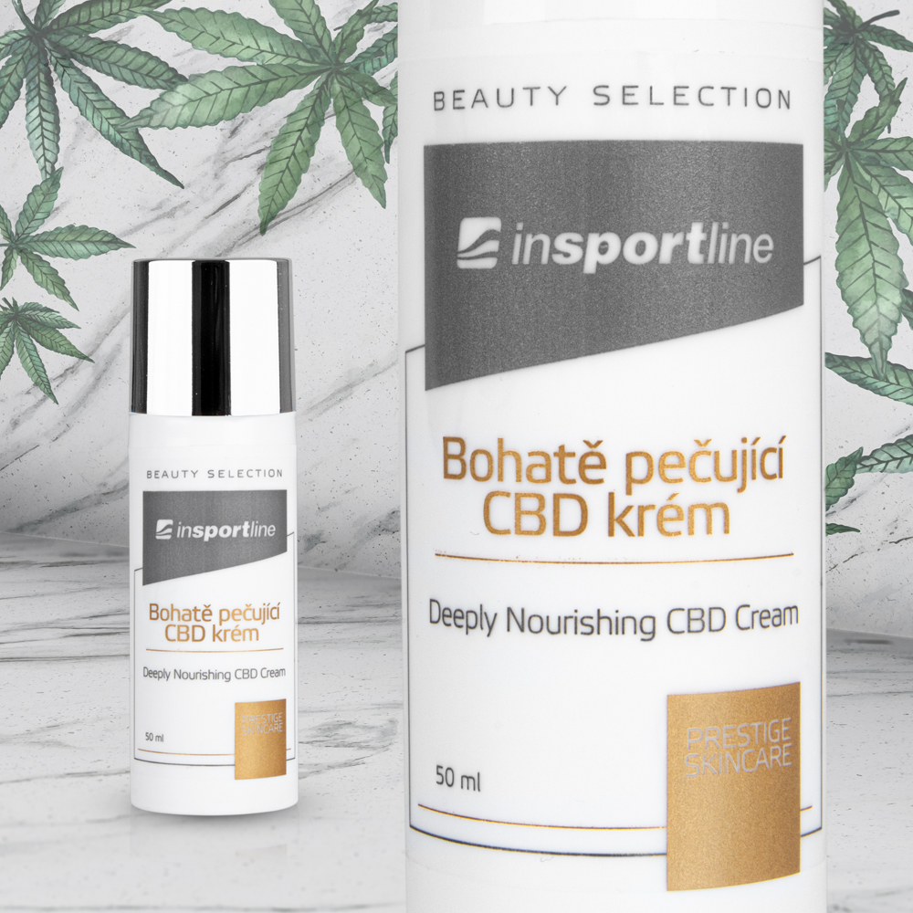 Bohatě pečující CBD krém inSPORTline 50 ml