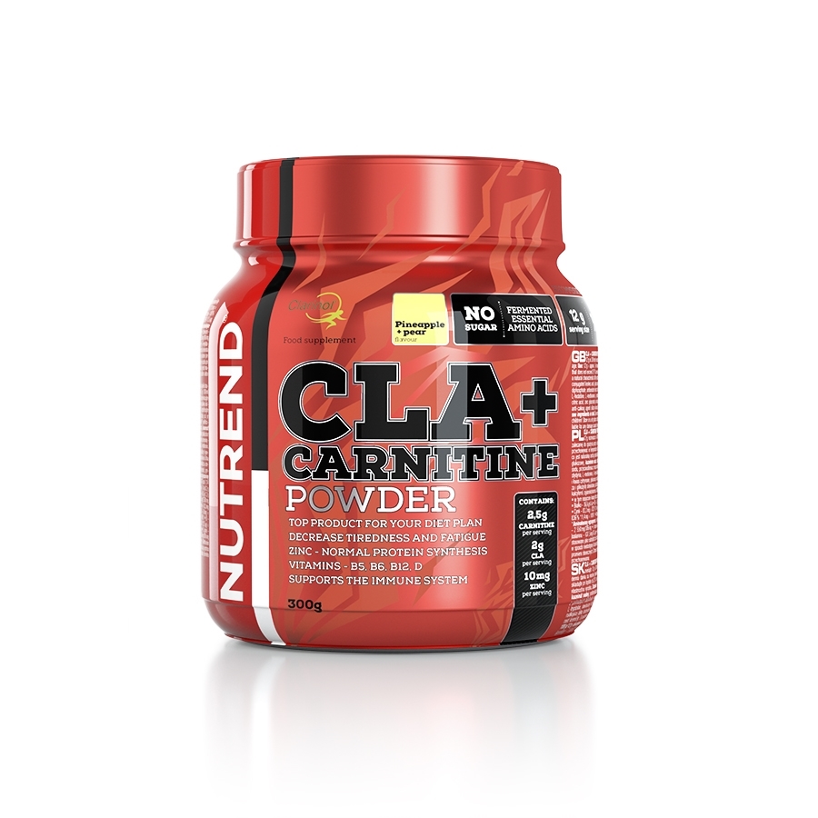 Spalovač Nutrend CLA+Carnitine Powder 300 g  cherry+punč