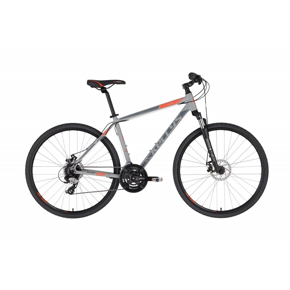 Pánské crossové kolo KELLYS CLIFF 70 28" - model 2021 Grey - S (17'')