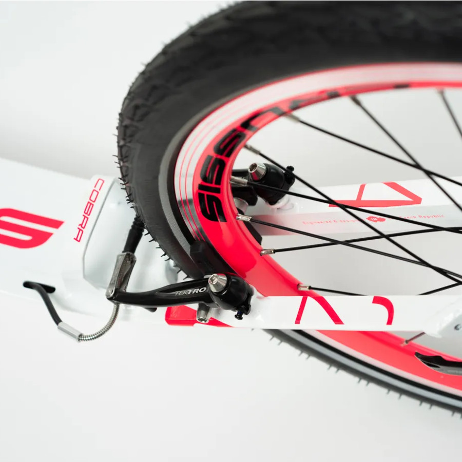 Koloběžka Crussis Cobra 4.2-5 růžovo-bílá 26"/20" - Obrázek 4