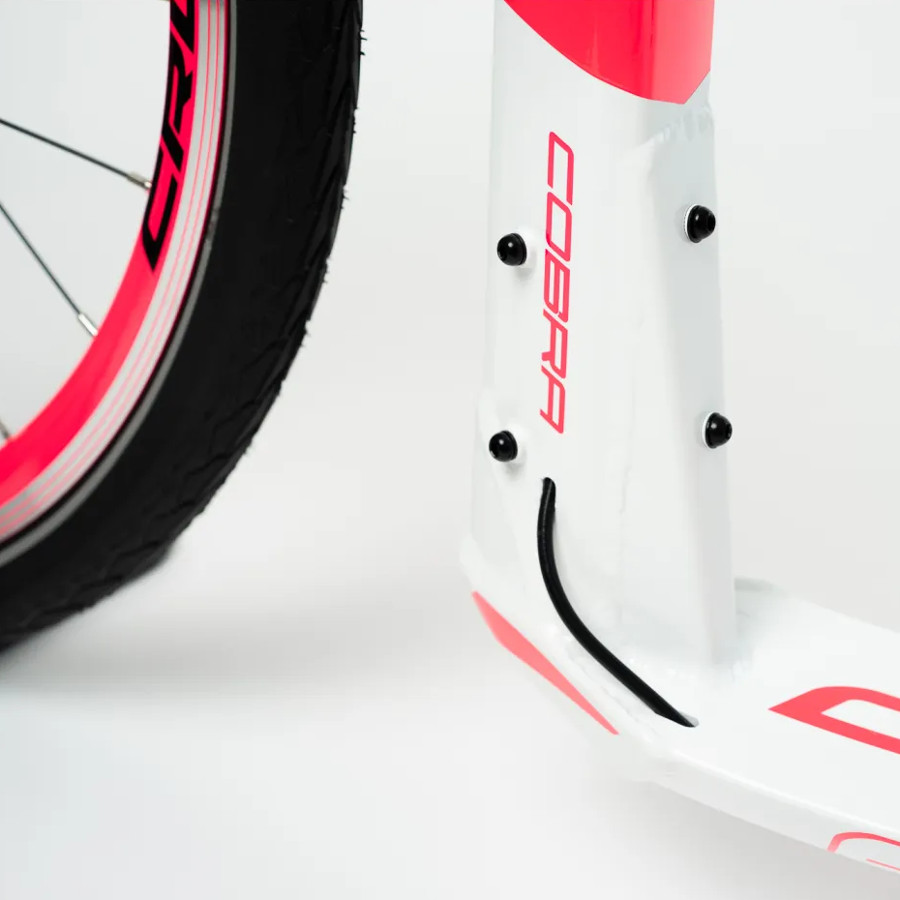 Koloběžka Crussis Cobra 4.2-5 růžovo-bílá 26"/20" - Obrázek 6