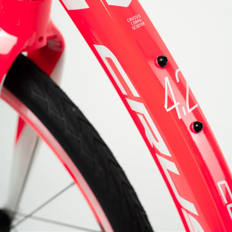 Koloběžka Crussis Cobra 4.2-5 růžovo-bílá 26"/20" - Obrázek 7
