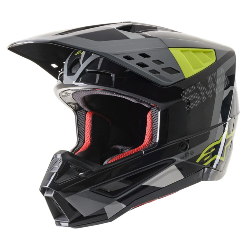 Moto přilba Alpinestars S-M5 Rover antracit/žlutá fluo/šedá maskáčová  XXL (63-64)