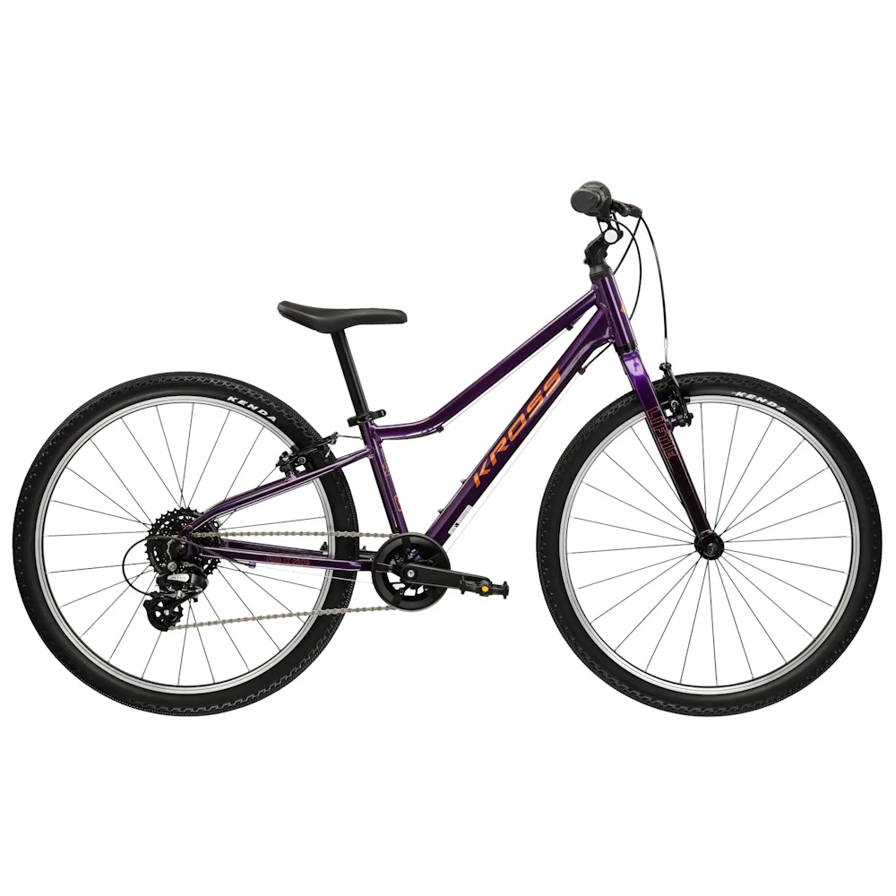 Ultra lehké dětské kolo Kross Liftie 24" - model 2026 11" (130-150 cm) fialová/měď/lesk