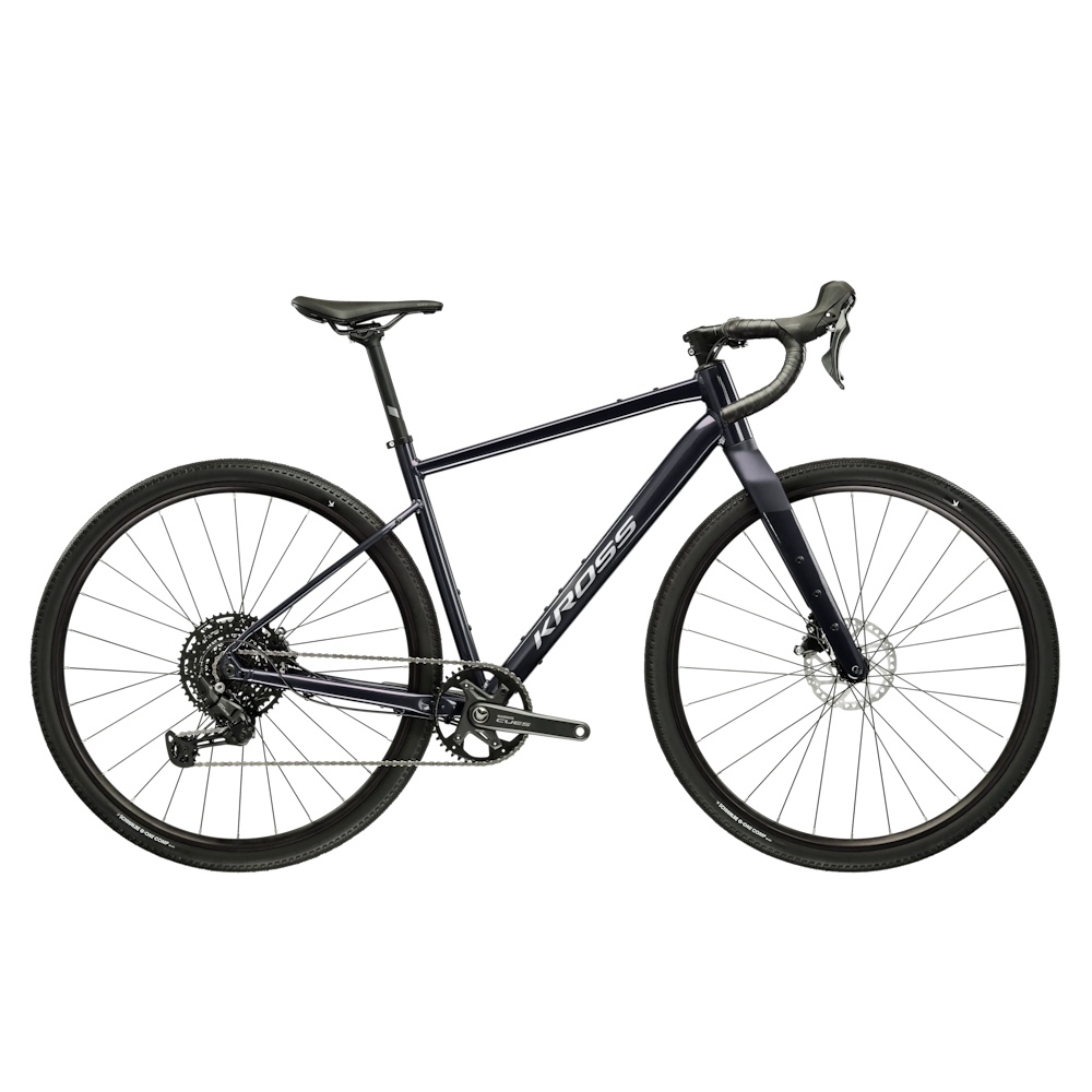 Gravel kolo Kross Esker 2.0 28" - model 2026 L (20", 178-185 cm) námořnická modrá/bílá/mat/lesk