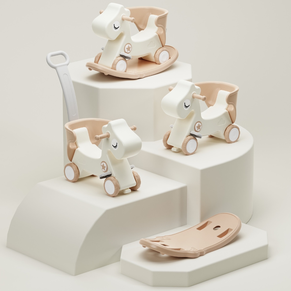 Houpací kůň a odrážedlo inSPORTline Zaldino zelená - Obrázek 7