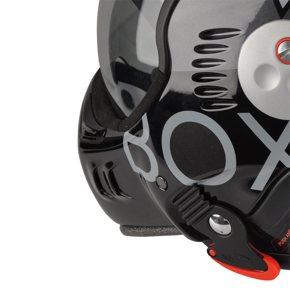 Překlopná moto přilba ROOF Boxer V8 Grafic P/J černo-šedá XXL (63-64) - Obrázek 5